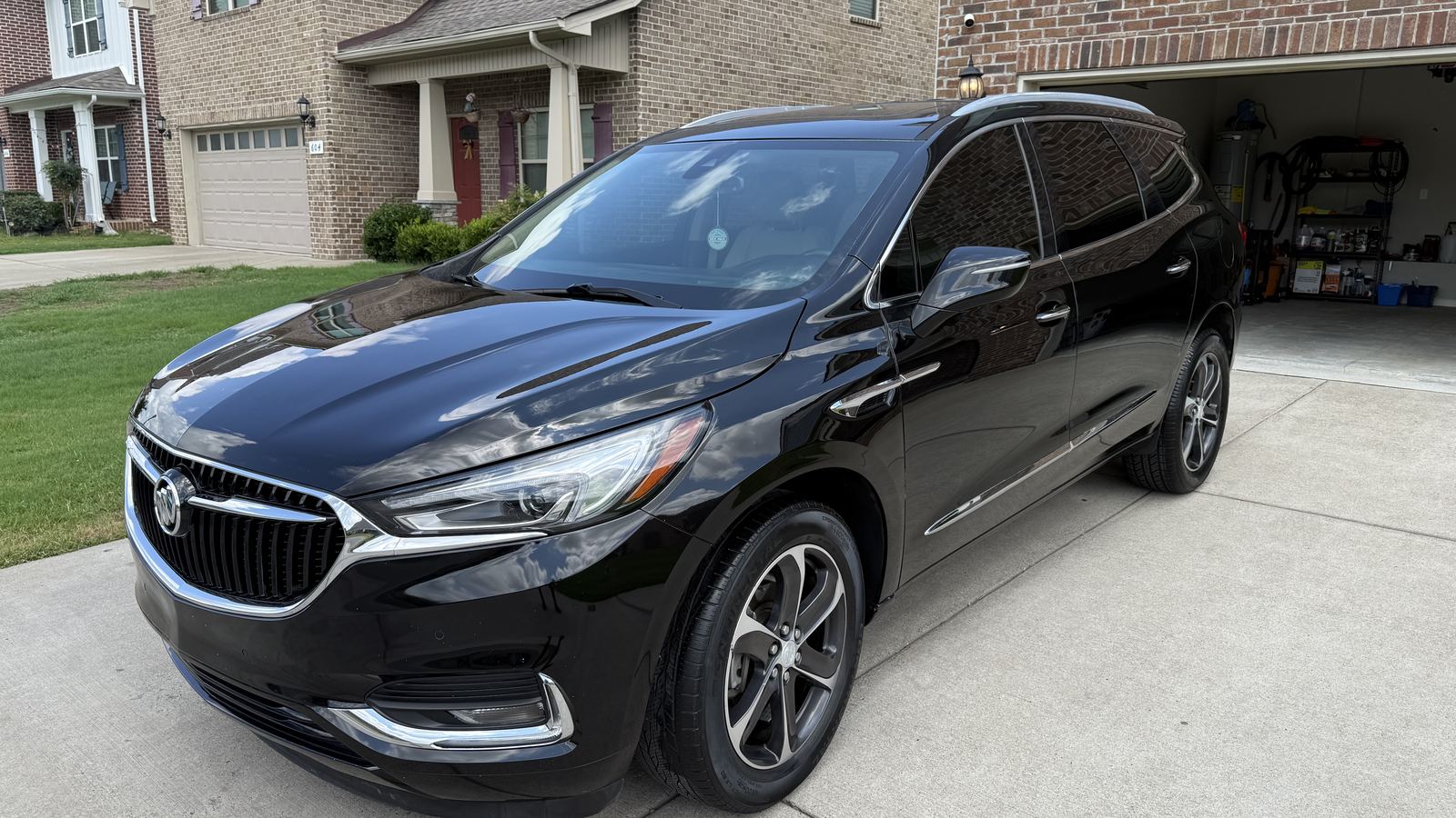 Freshly detailed SUV with a deep gloss finish